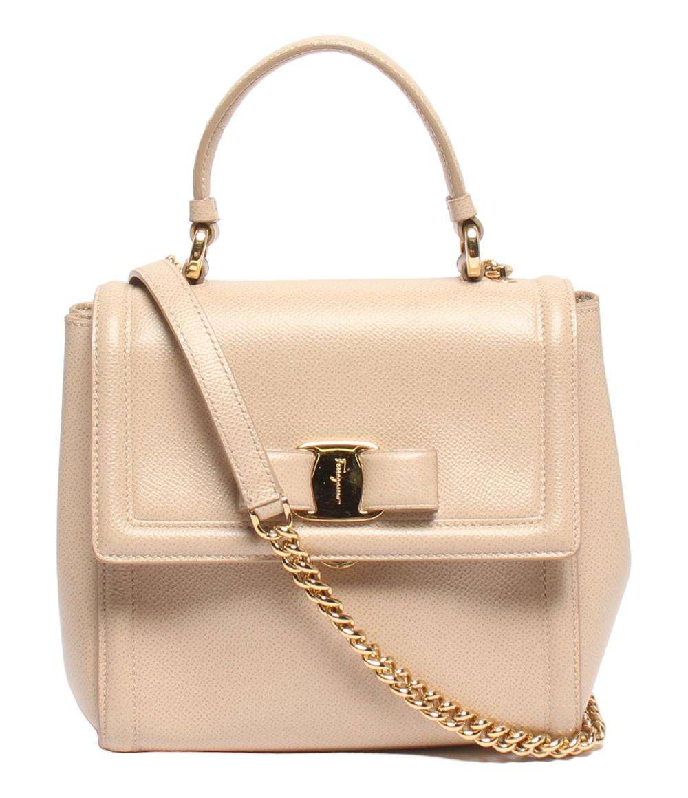 サルヴァトーレフェラガモ 2wayハンドバッグ チェーンショルダーバッグ 斜め掛け ヴァラ レディース Salvatore Ferragamo