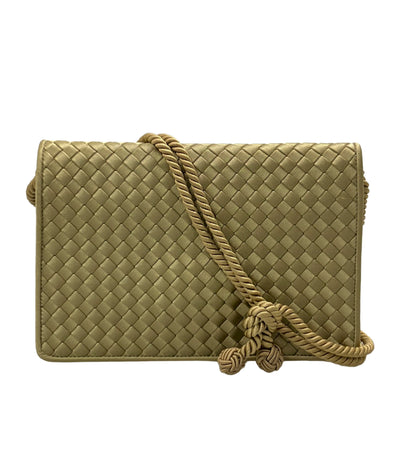 美品 BOTTEGA VENETA ショルダーバッグ 斜め掛け 肩掛け イントレチャート レディース ボッテガ・ヴェネタ
