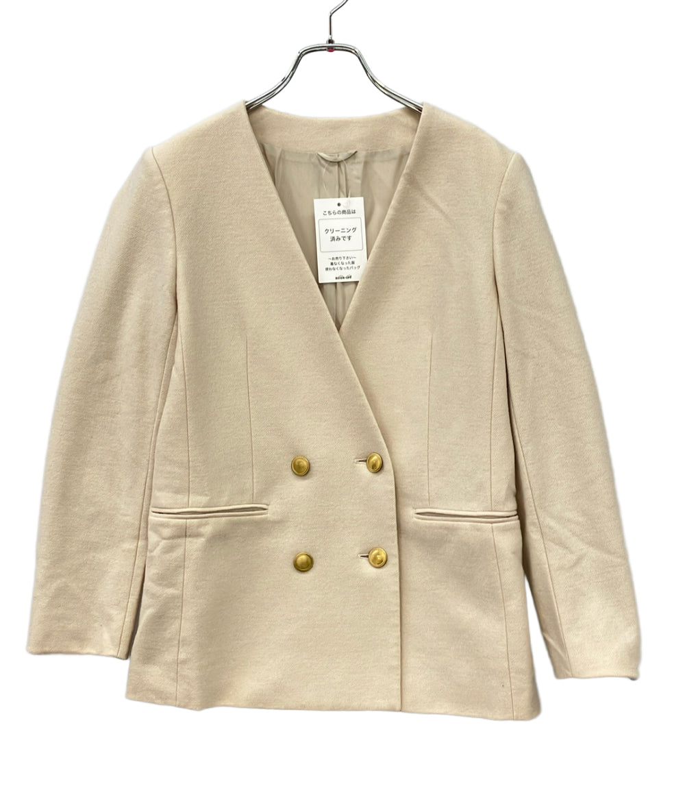 ANAYI ダブルノーカラージャケット レディース SIZE 38 (M) アナイ