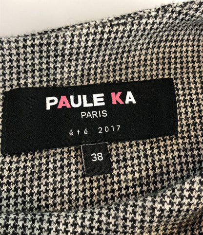 ポールカ  半袖ワンピース グレンチェック      レディース SIZE 38 (S) PAULE KA