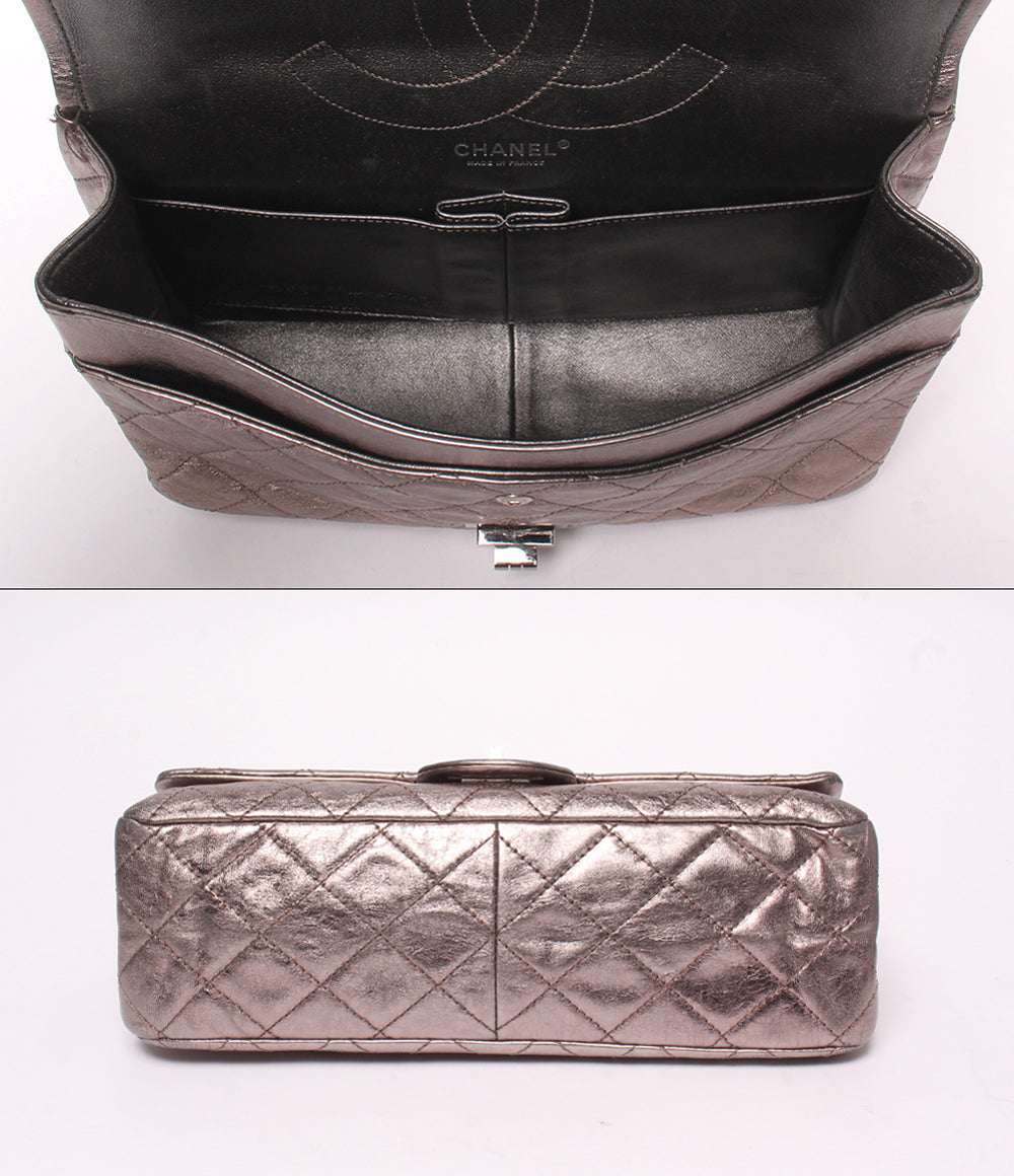 CHANEL ショルダーバッグ 肩掛け 斜め掛け ダブルチェーン ダブルフラップ シルバー金具 12番台 2.25 レディース シャネル
