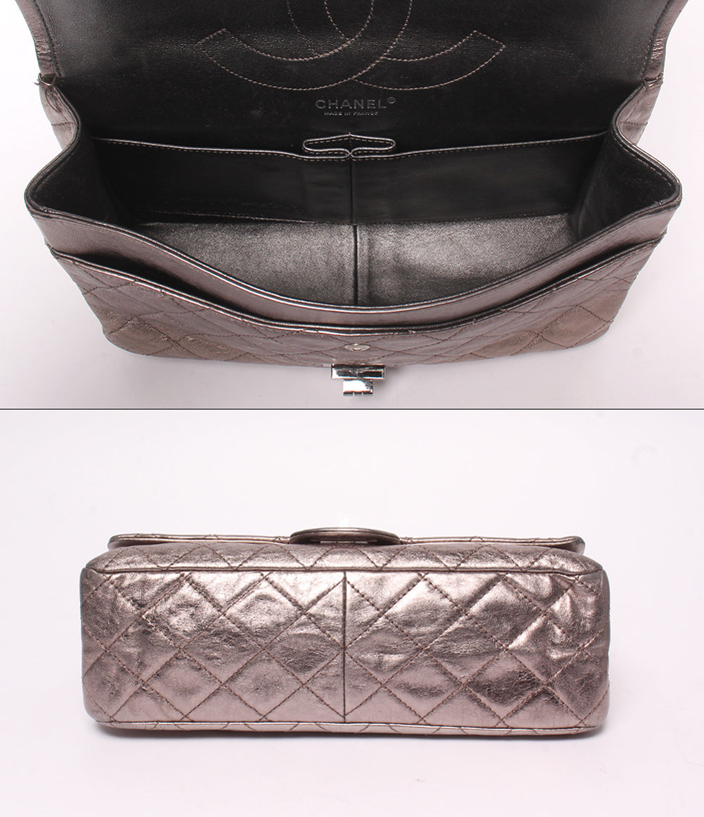 CHANEL ショルダーバッグ 肩掛け 斜め掛け ダブルチェーン ダブルフラップ シルバー金具 12番台 2.25 レディース シャネル