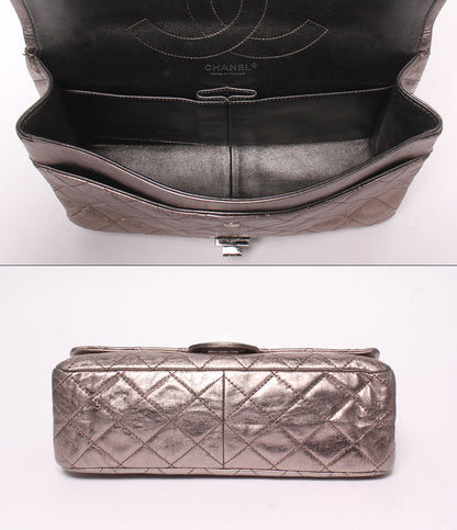 CHANEL ショルダーバッグ 肩掛け 斜め掛け ダブルチェーン ダブルフラップ シルバー金具 12番台 2.25 レディース シャネル