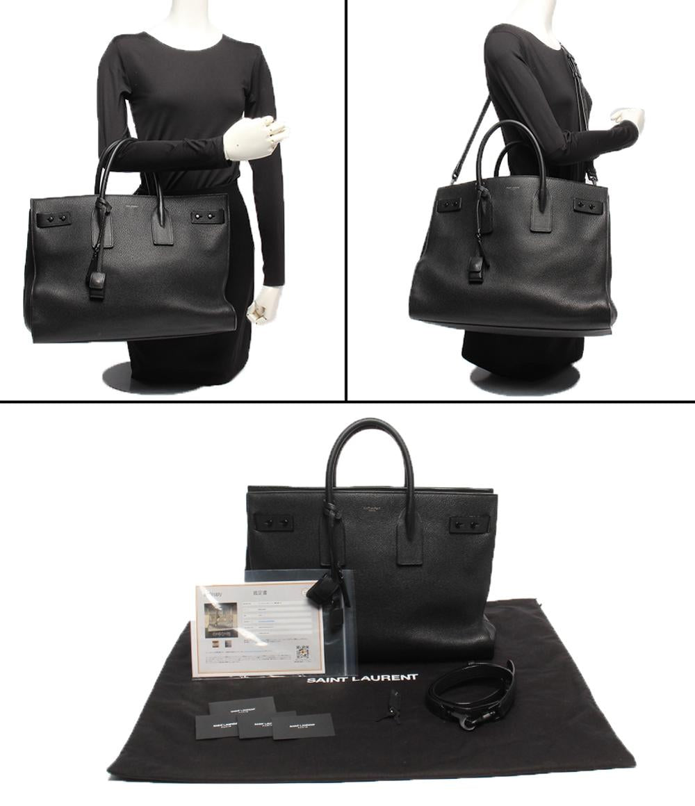 SAINT LAURENT PARIS 2wayトートバッグ ショルダーバッグ 斜め掛け シン ラージ サック ド ジュール スープル レディース レディース