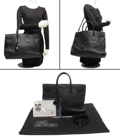 SAINT LAURENT PARIS 2wayトートバッグ ショルダーバッグ 斜め掛け シン ラージ サック ド ジュール スープル レディース レディース