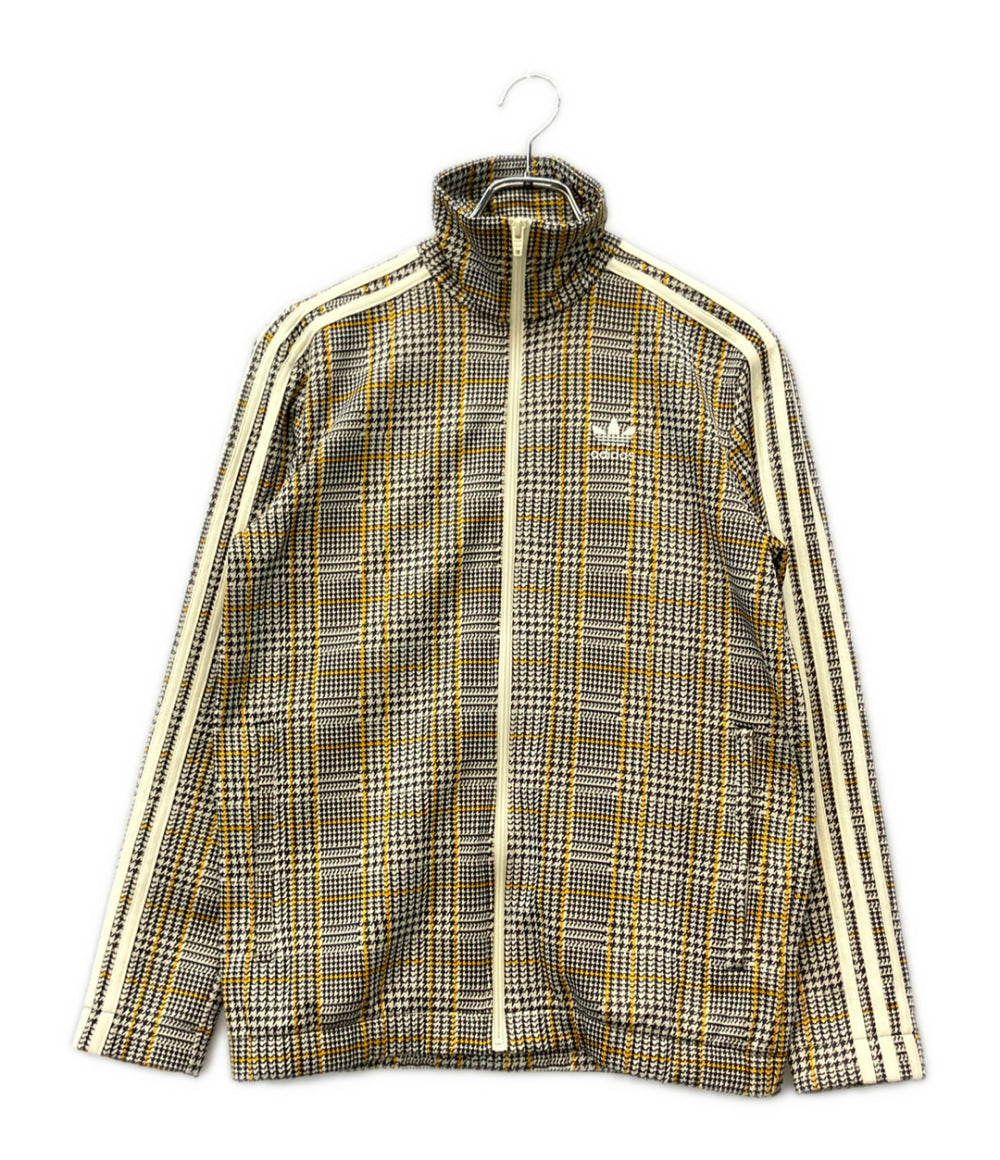 美品 adidas 千鳥格子柄 トラックジャケット メンズ SIZE S アディダス