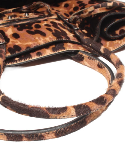 BALENCIAGA ハンドバッグ トートバッグ シティ ラージ レオパード レディース バレンシアガ