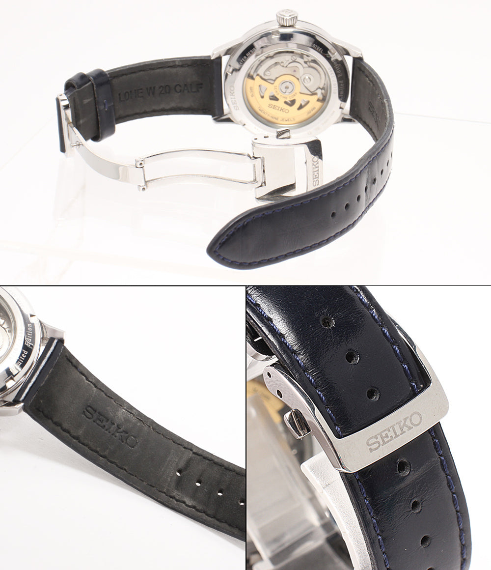 SEIKO 腕時計 SARY087 プレサージュ 自動巻き ネイビー 4R57-00F0 メンズ セイコー