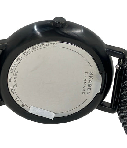 美品 SKAGEN 腕時計 クオーツ ブルー SKW6933 メンズ スカーゲン