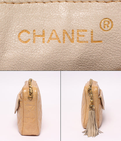 CHANEL チェーンショルダーバッグ 肩掛け 斜め掛け 1番台 ゴールド金具 マトラッセ レディース シャネル