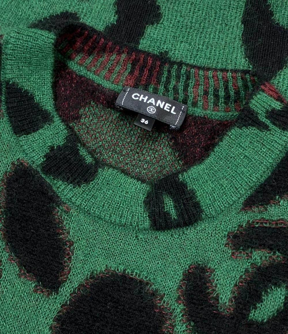 美品 CHANEL プルオーバーニット ココマーク P75361K10782 レディース SIZE 36 (XS) シャネル