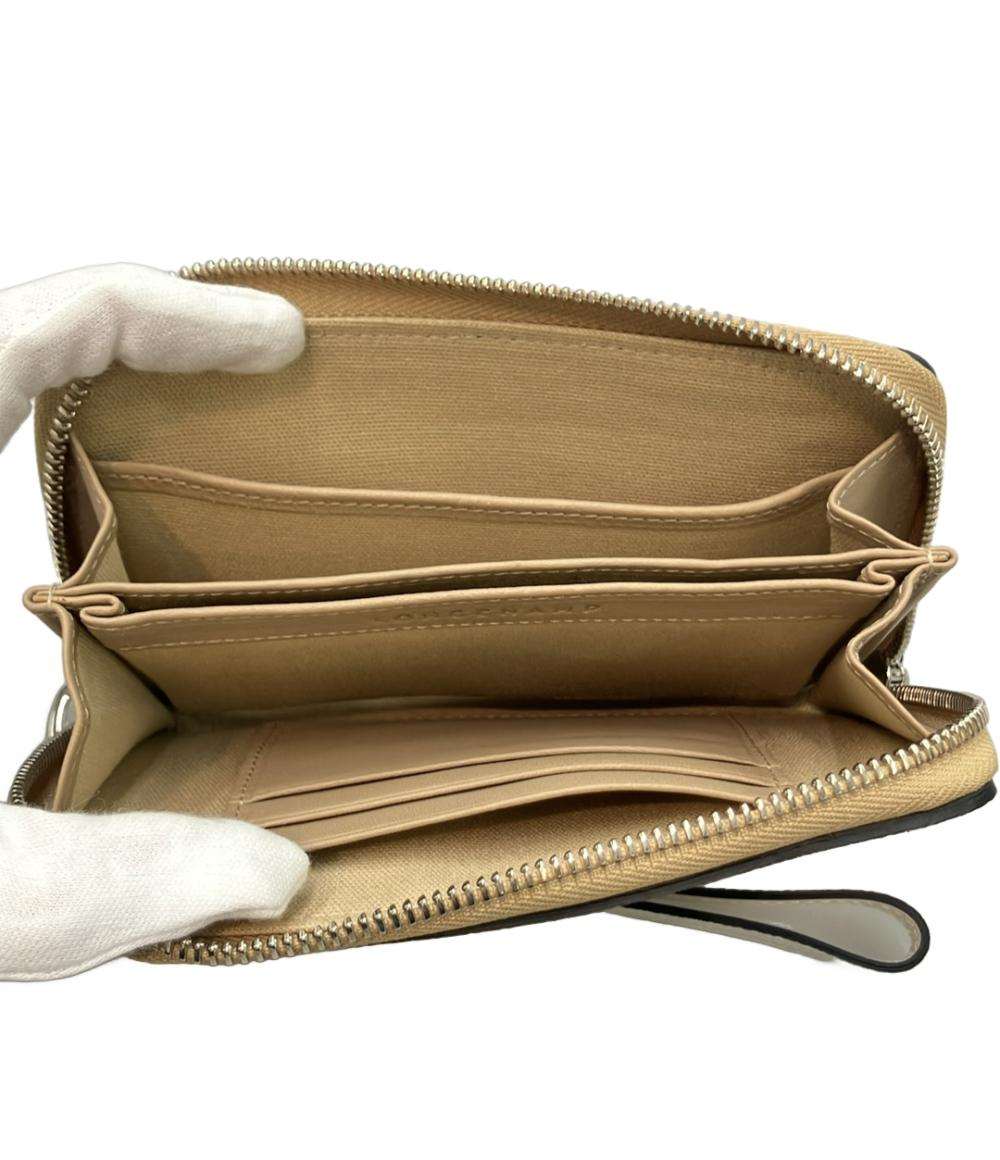 美品 LONGCHAMP ラウンドファスナー財布 レディース ロンシャン