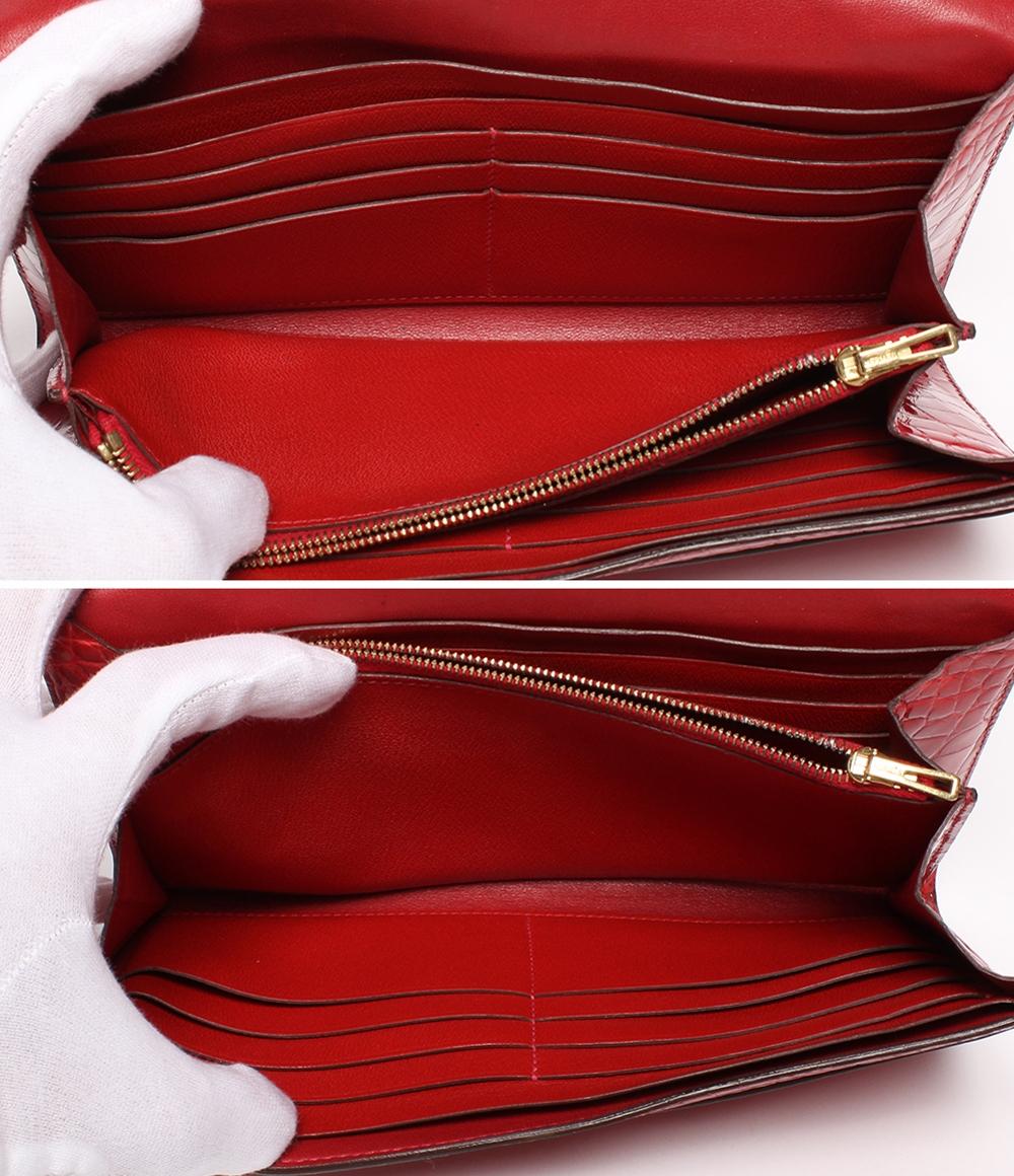 エルメス 長財布クロコダイル アリゲーター C刻印 コンスタンスロング レディース HERMES