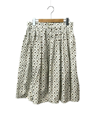 美品 ドルチェアンドガッバーナ フレアスカート 飛行機柄 レディース SIZE 44 (L) DOLCE&GABBANA