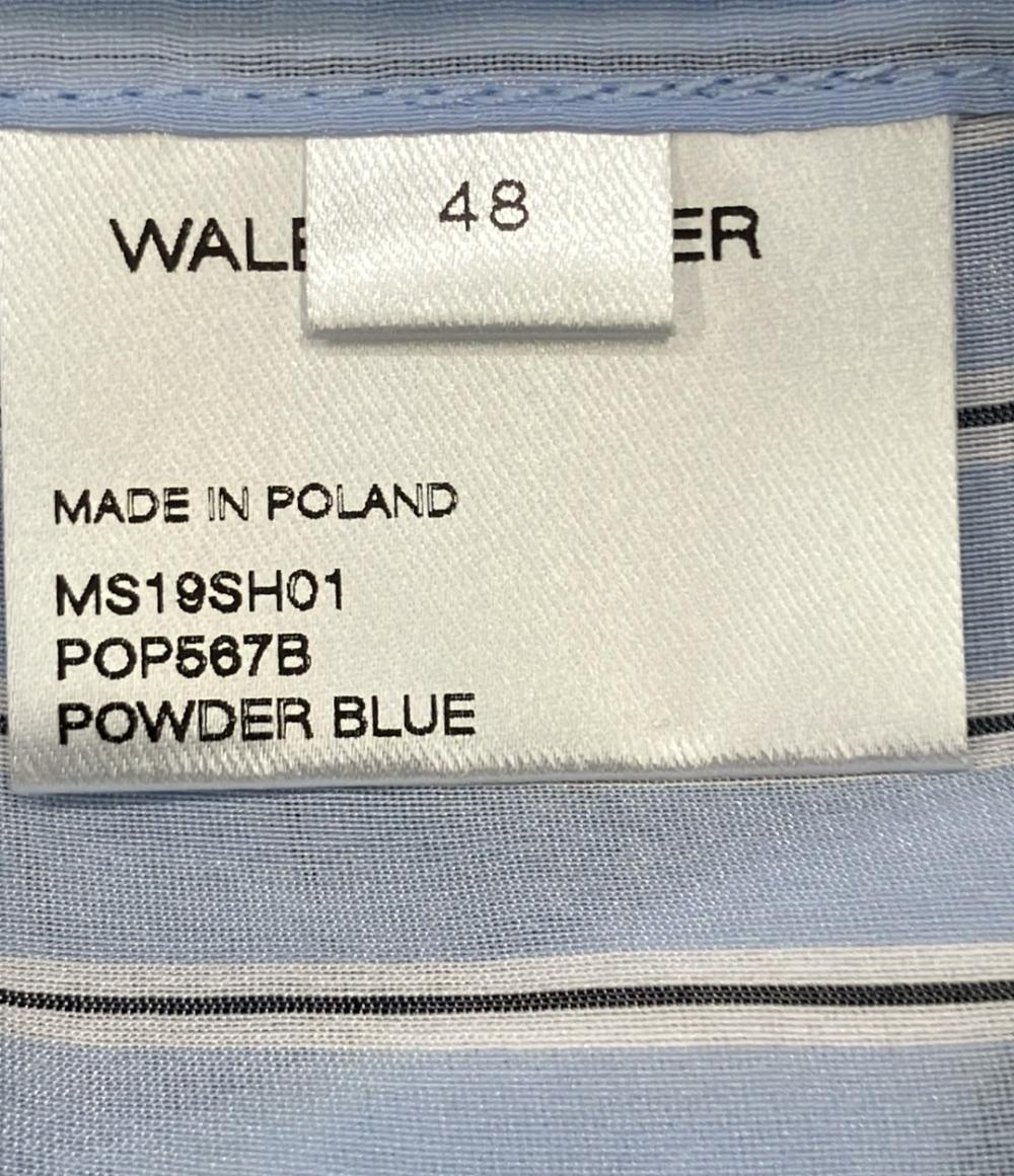 ウェールズ・ボナー 長袖ノーカラーシャツ ストライプ メンズ SIZE 48 (M) Wales Bonner