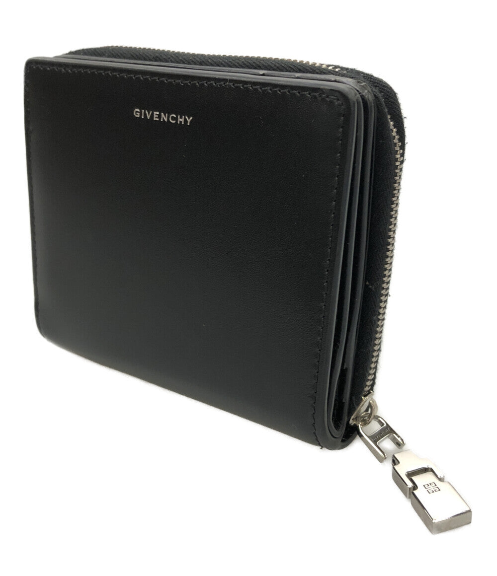 【GIVENCHY】スタッズ　二つ折り財布(美品) GIVENCHY（ジバンシィ） 二つ折り財布 COMPACT ZIPPED WALLET BK60F2