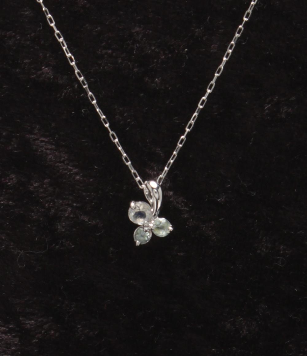 美品 4℃ ネックレス K10 ムーンストーン レディース ヨンドシー