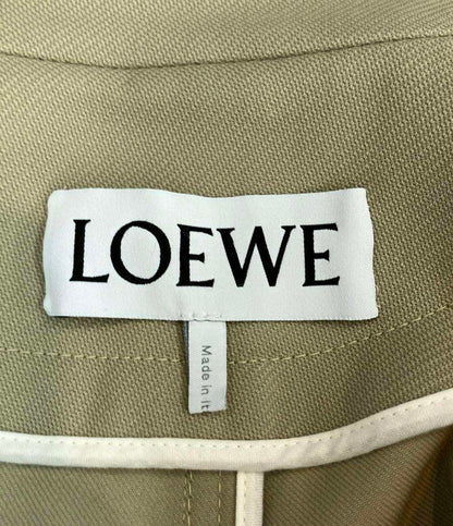 LOEWE ジャケット コンボ アナグラム ロゴレザーパッチ ブルゾン 羊毛 ワークウェア ジャケット H526Y02W27 メンズ SIZE 46 (M) ロエベ