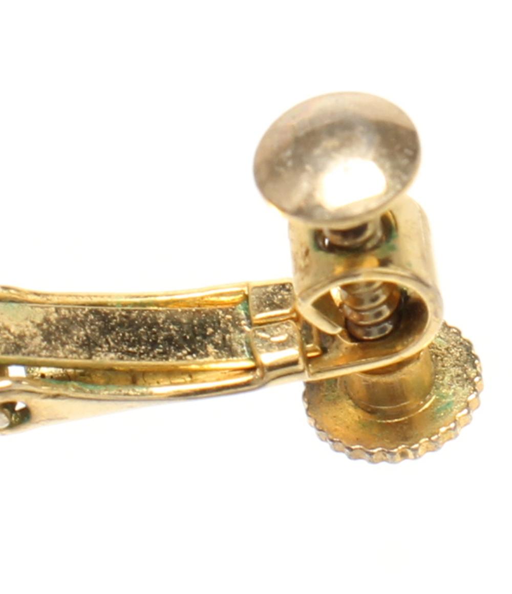 イヤリング 琥珀 レディース