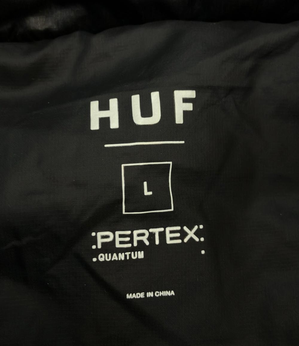 美品 HUF 中綿ジャケット PERTEX PUFFER JACKET ハフ パーテックス パファー ジャケット メンズ SIZE L ハフ