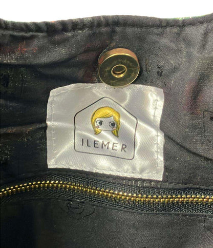 美品 イルメール トートバッグ 花柄 レディース ILEMER