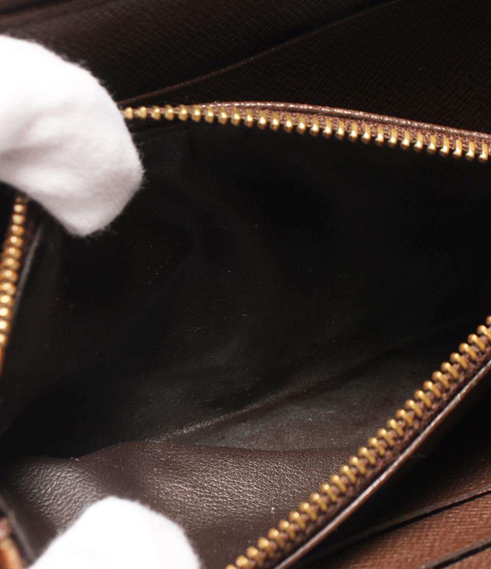 LOUIS VUITTON ラウンドファスナー長財布 ポルトモネジップ ダミエ