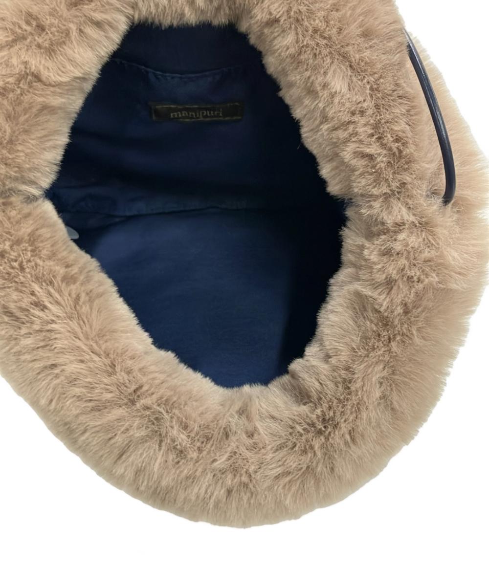 美品 manipuri ショルダーバッグ 巾着バッグ 肩掛け レディース マニプリ