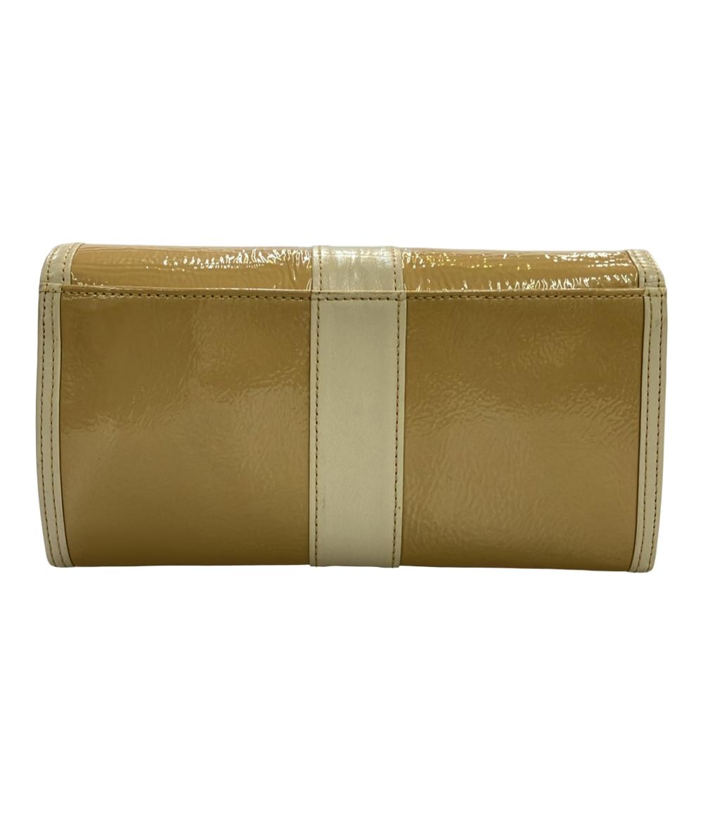 HAMANO 長財布 エナメル 牛革 レディース ハマノ