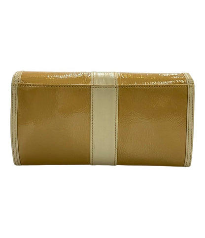 HAMANO 長財布 エナメル 牛革 レディース ハマノ