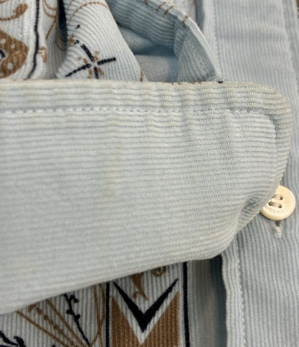 Sacai Dr Woo 長袖シャツ バンダナプリントコーデュロイシャツ メンズ