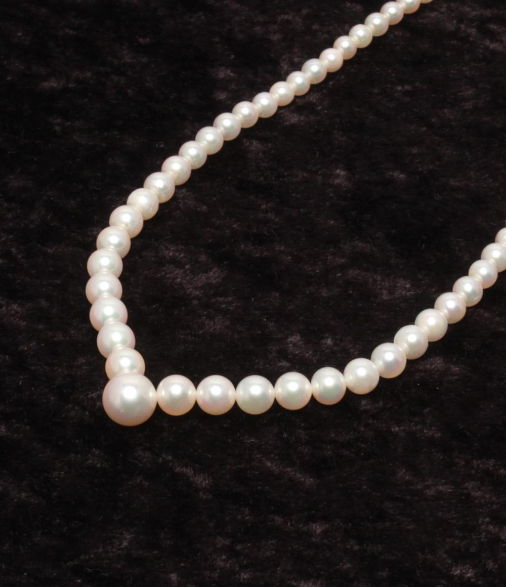 ネックレス SV パール 3.5－8.0mm グラデーション レディース