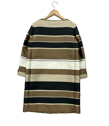 美品 ヘルノ ノーカラーコート レディース SIZE 40 (S) Herno