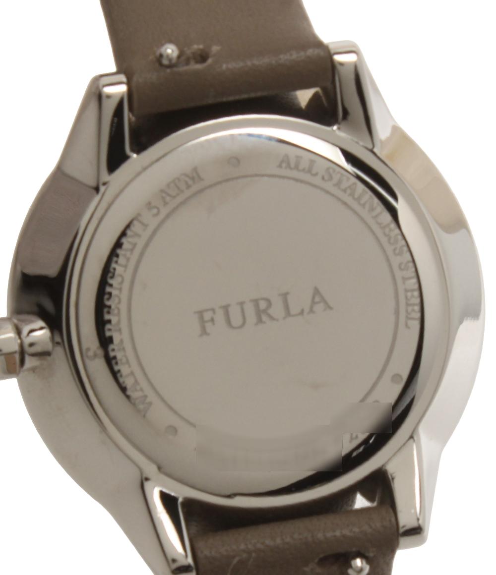 美品 Furla 腕時計 クオーツ ブラウン系 レディース フルラ
