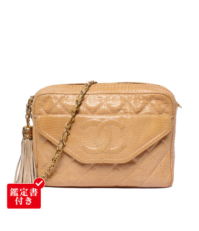 CHANEL チェーンショルダーバッグ 肩掛け 斜め掛け 1番台 ゴールド金具 マトラッセ レディース シャネル