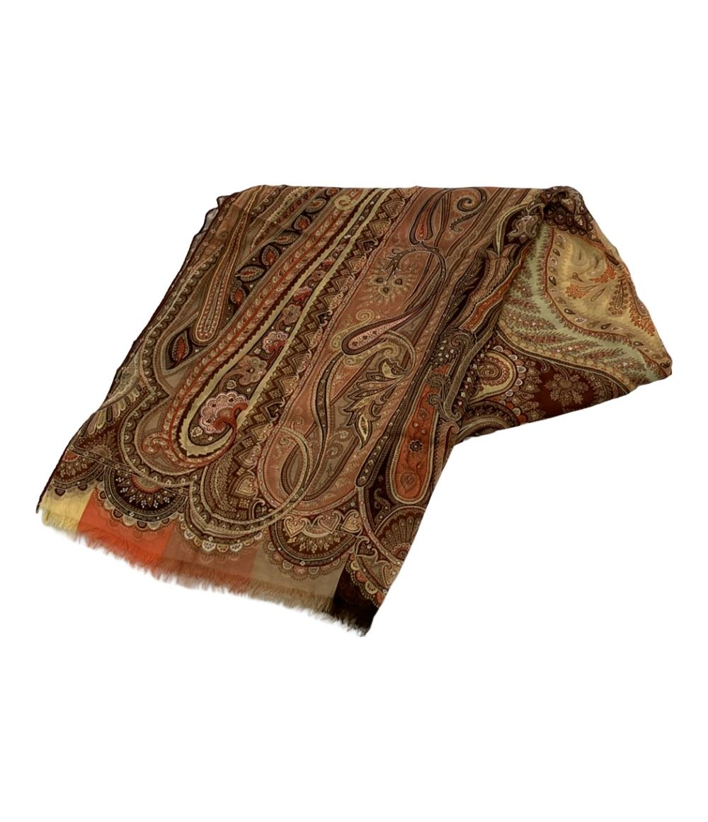 エトロ シルクストール シルク 100% ペイズリー柄 レディース ETRO