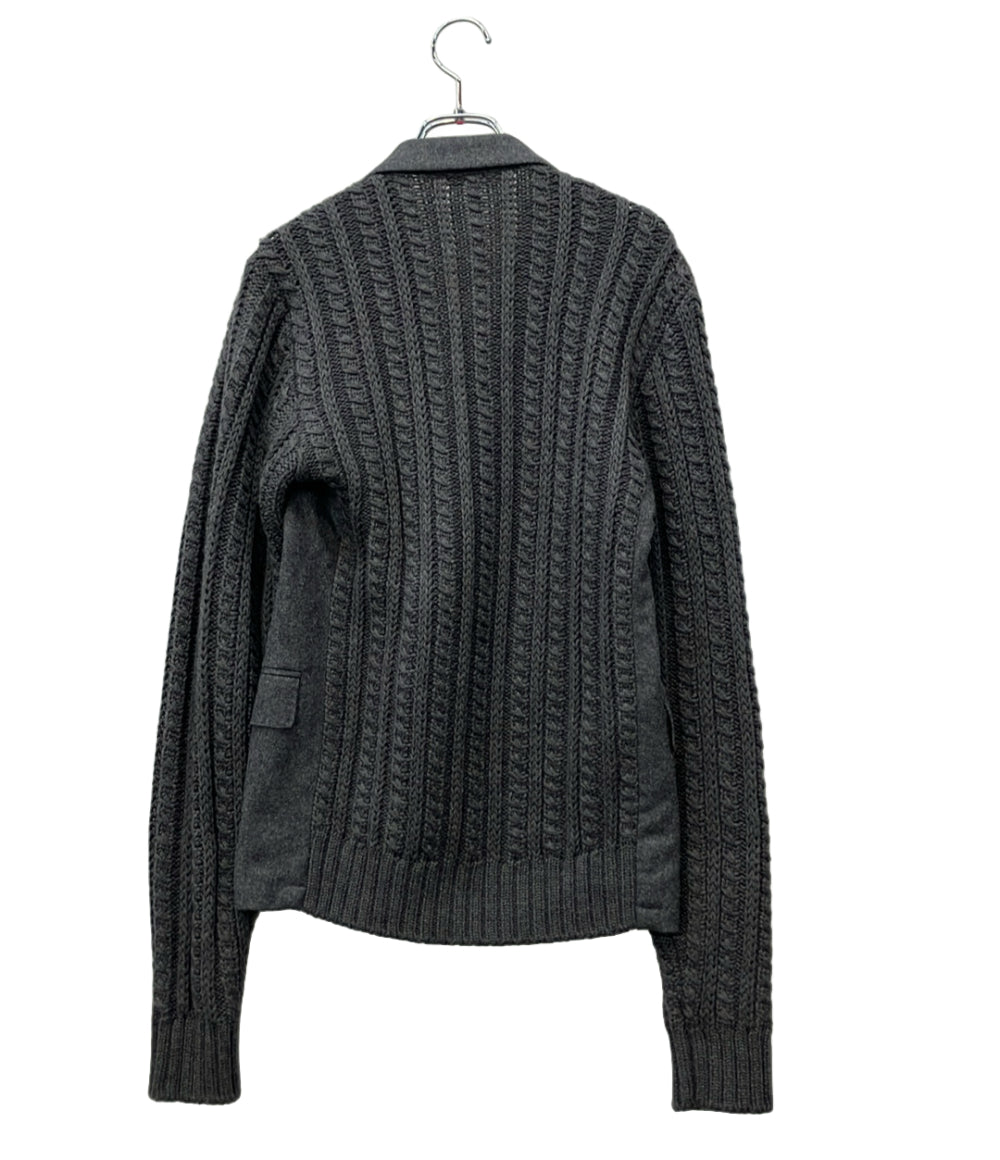 DOLCE & GABBANA ニットジャケット チャコール G2EF8T メンズ SIZE 46 (M) ドルチェアンドガッバーナ
