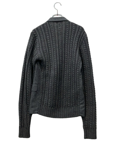DOLCE & GABBANA ニットジャケット チャコール G2EF8T メンズ SIZE 46 (M) ドルチェアンドガッバーナ