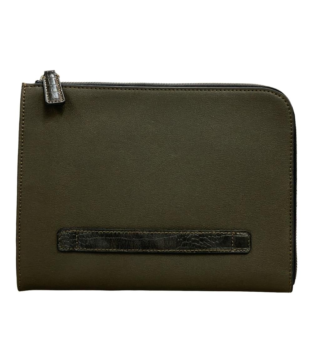 美品 ユナイテッドアローズ クラッチバッグ マイクロファイバー コンビ メンズ UNITED ARROWS