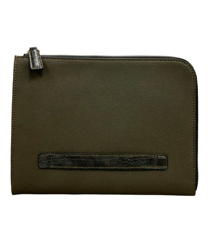 美品 ユナイテッドアローズ クラッチバッグ マイクロファイバー コンビ メンズ UNITED ARROWS