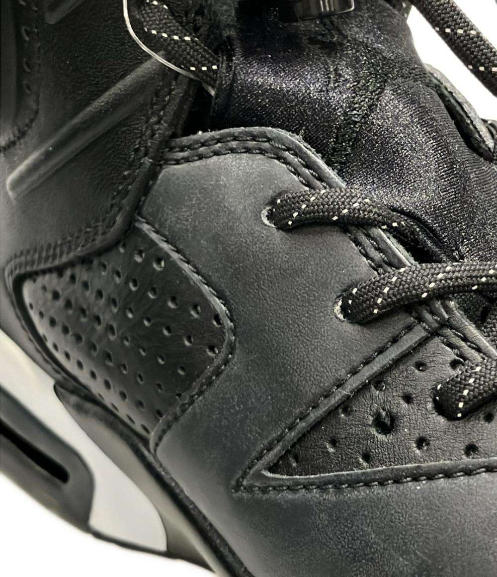 訳あり ナイキ ミドルカットスニーカー エア ジョーダン 6 レトロ ブラックキャット 384664-020 メンズ SIZE 27.0 (L) NIKE