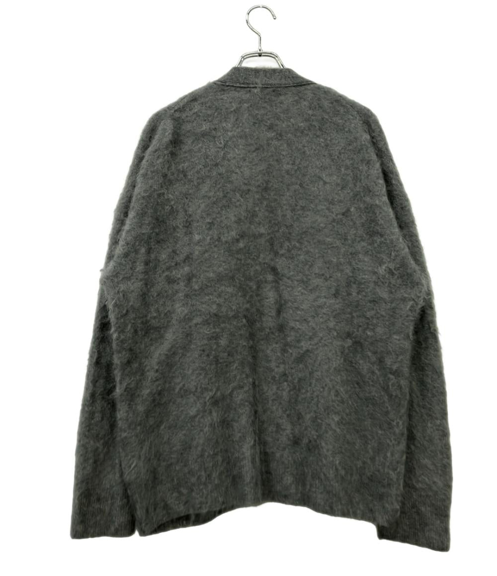 MAATEE＆SONS 長袖カーディガン 天竺 ノーボタン グレー カシミヤ100% MT1303-0106 メンズ SIZE 2 (M) マーティーアンドサンズ