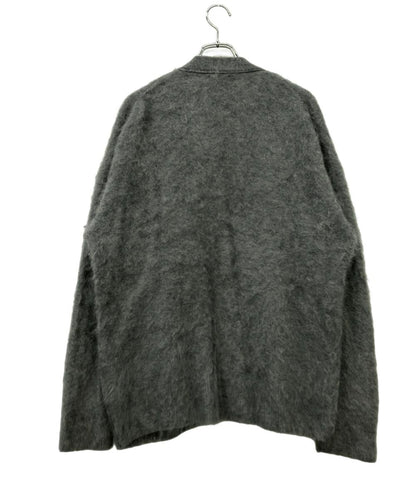 MAATEE＆SONS 長袖カーディガン 天竺 ノーボタン グレー カシミヤ100% MT1303-0106 メンズ SIZE 2 (M) マーティーアンドサンズ