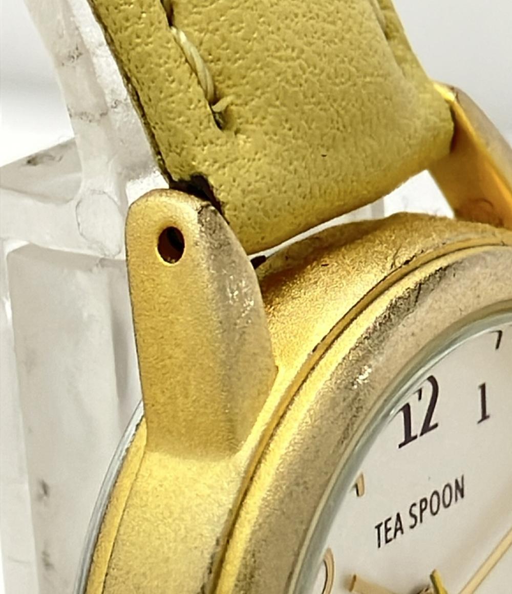 TEA SPOON 腕時計 クオーツ シルバー H01922S-1 レディース ティースプーン
