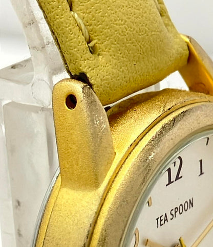 TEA SPOON 腕時計 クオーツ シルバー H01922S-1 レディース ティースプーン