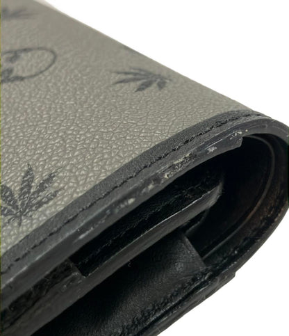 Lucien Pellat-Finet チェーン付き 三つ折り財布 スカル メンズ ルシアンペラフィネ