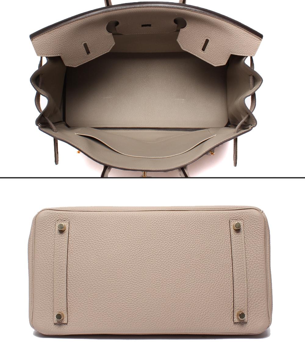 HERMES ハンドバッグ T刻印 ゴールド金具 トゴ 内縫い バーキン35 レディース エルメス