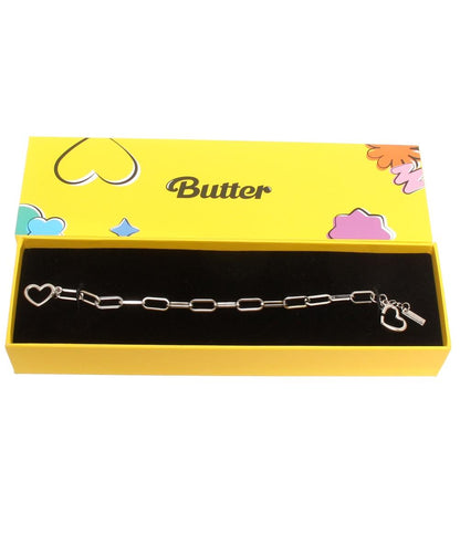 美品 ブレスレット ハートモチーフ BTS Butter レディース