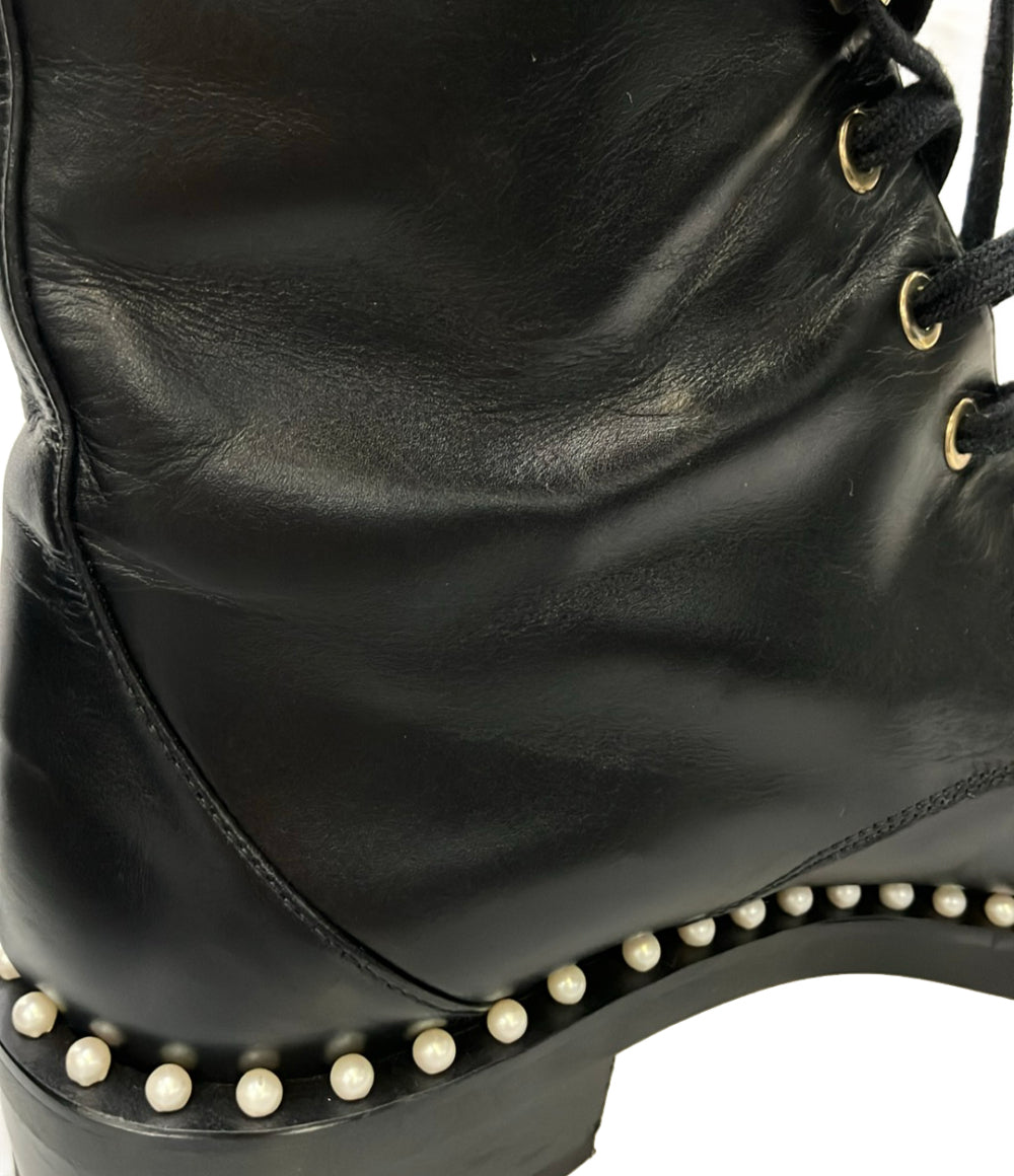 stuart weitzman レースアップショートブーツ 1W 15664 レディース SIZE 7 スチュアート ワイツマン