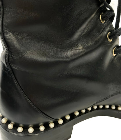 stuart weitzman レースアップショートブーツ 1W 15664 レディース SIZE 7 スチュアート ワイツマン