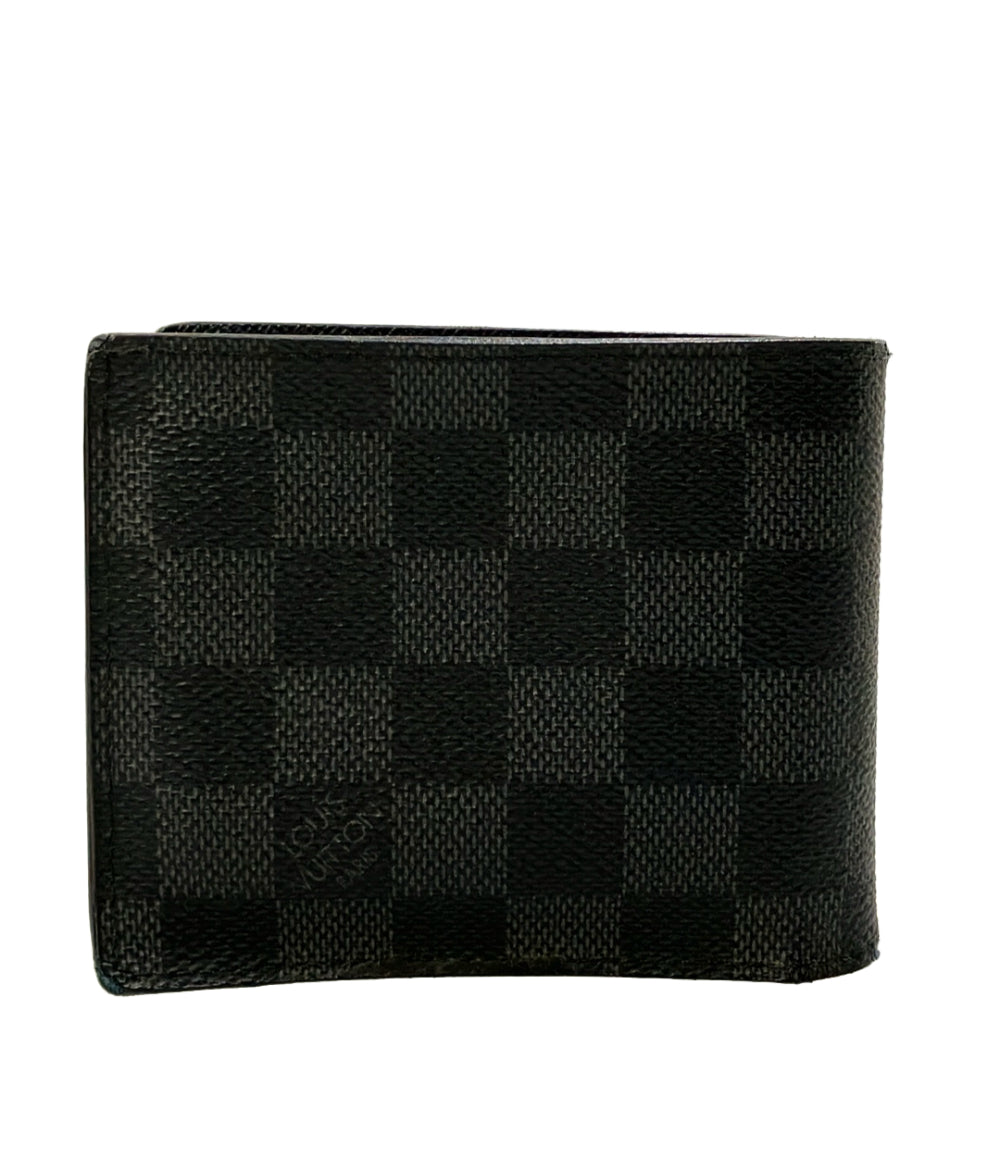 LOUIS VUITTON 二つ折り財布 ポルトフォイユ マルコNM ダミエ グラフィット N63336 メンズ ルイ・ヴィトン